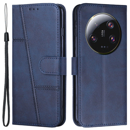 Wallet Stand Case for Xiaomi 13 Ultra Magnetic Clasp Folio Flip PU Leather Cell Phone Drop-proof Cover