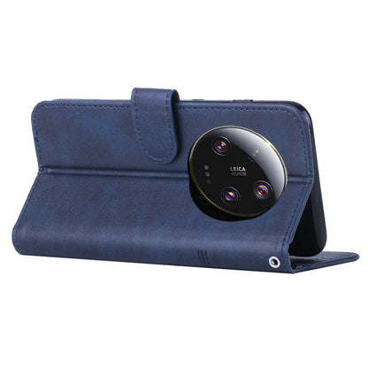 Wallet Stand Case for Xiaomi 13 Ultra Magnetic Clasp Folio Flip PU Leather Cell Phone Drop-proof Cover