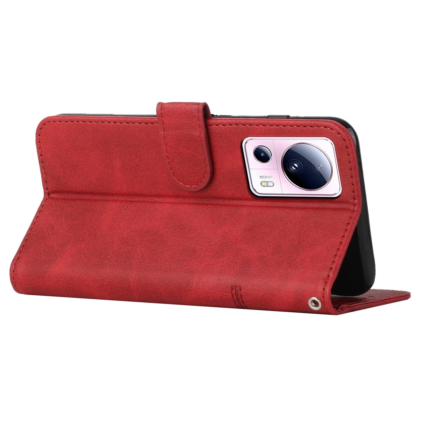 Wallet Stand Case for Xiaomi 13 Lite / Civi 2 5G Magnetic Clasp PU Leather Cell Phone Drop-proof Cover