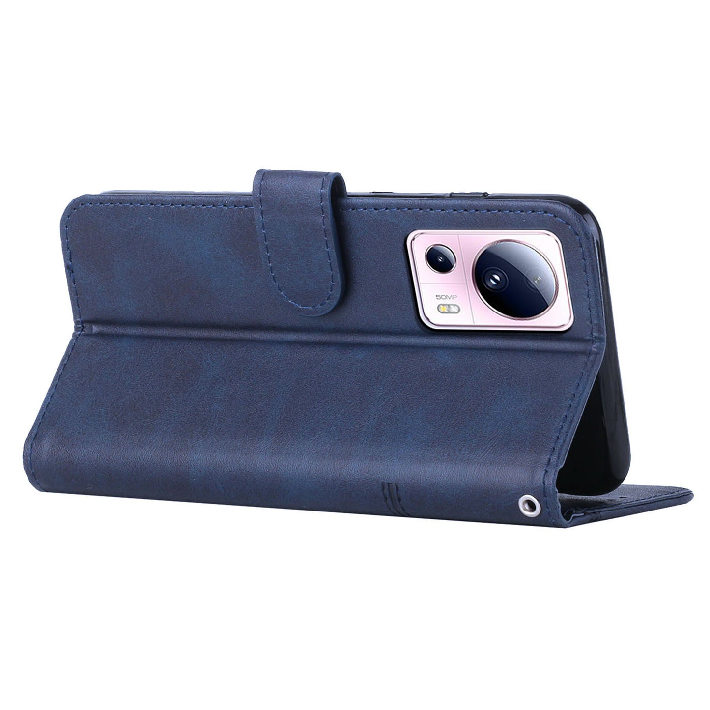 Wallet Stand Case for Xiaomi 13 Lite / Civi 2 5G Magnetic Clasp PU Leather Cell Phone Drop-proof Cover