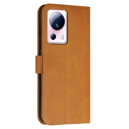 Wallet Stand Case for Xiaomi 13 Lite / Civi 2 5G Magnetic Clasp PU Leather Cell Phone Drop-proof Cover