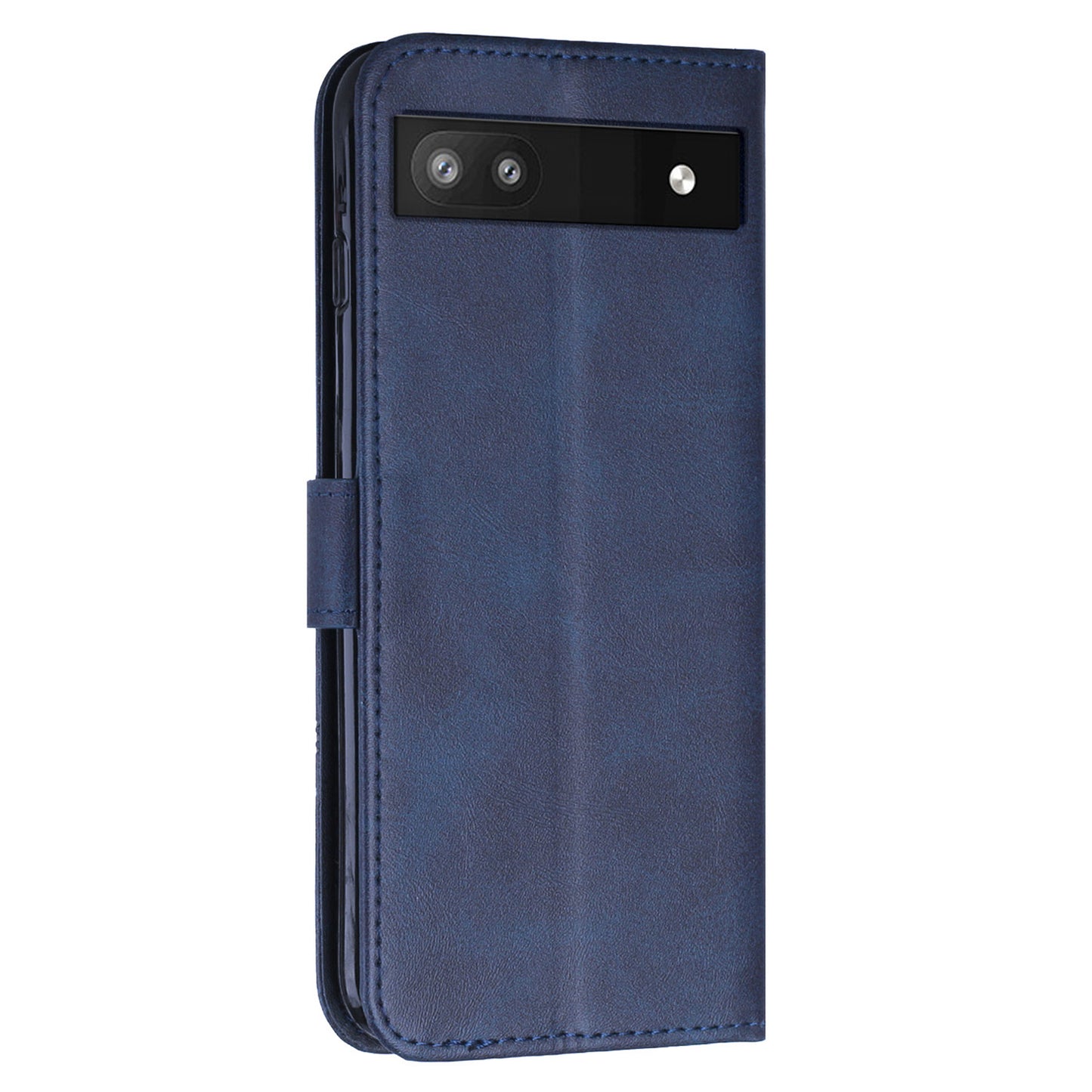 PU Leather Case for Google Pixel 7a Magnetic Clasp Cell Phone Drop-proof Wallet Stand Cover