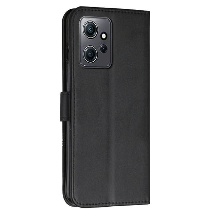 PU Leather Case for Xiaomi Redmi Note 12 4G Cell Phone Drop-proof Wallet Foldable Stand Cover