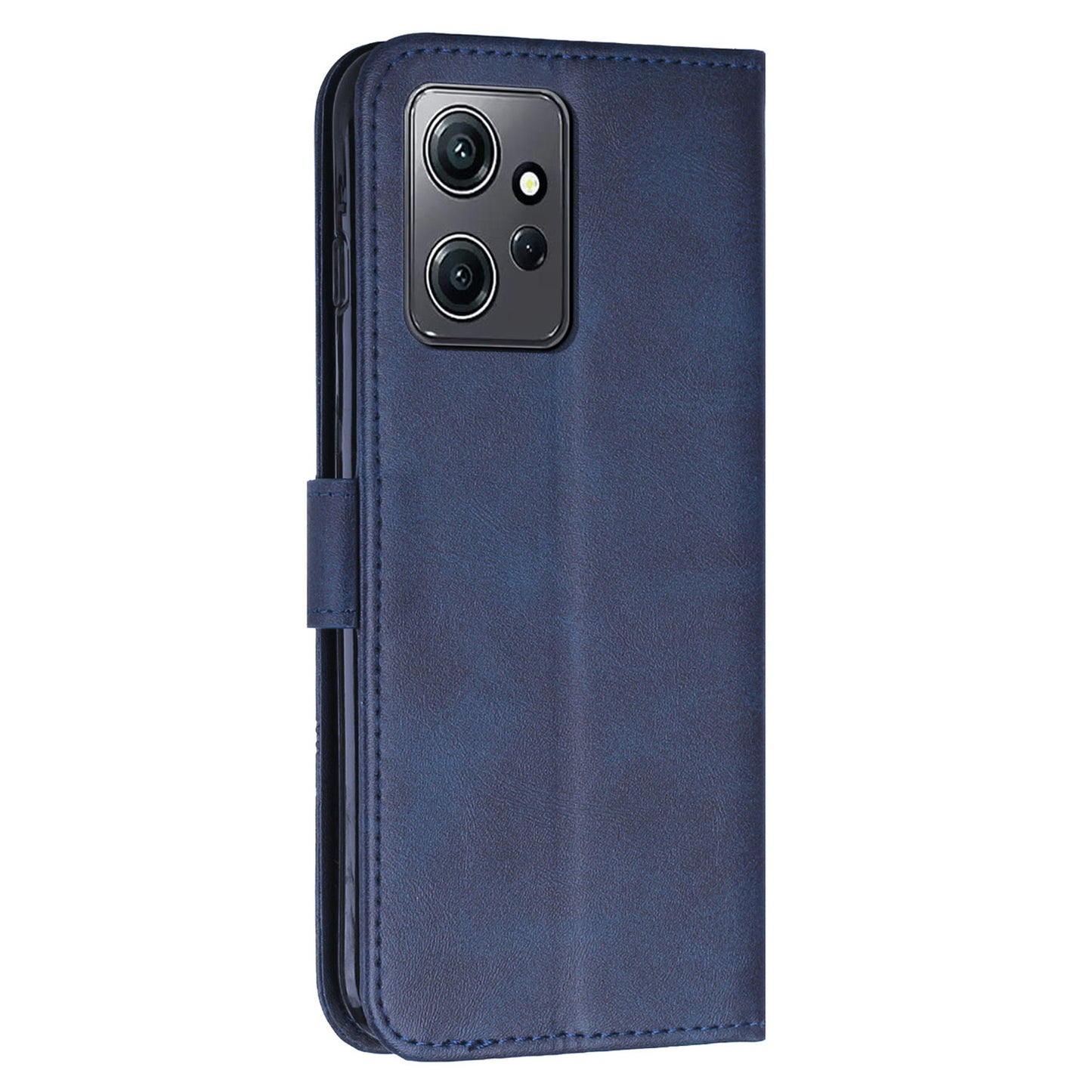 PU Leather Case for Xiaomi Redmi Note 12 4G Cell Phone Drop-proof Wallet Foldable Stand Cover