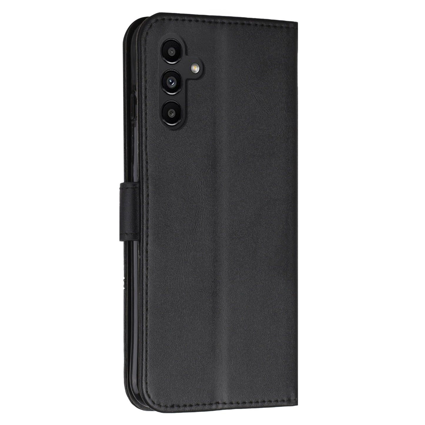 PU Leather Case for Samsung Galaxy A24 4G Anti-fall Magnetic Clasp Cell Phone Wallet Stand Cover