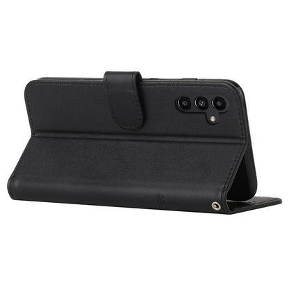 PU Leather Case for Samsung Galaxy A24 4G Anti-fall Magnetic Clasp Cell Phone Wallet Stand Cover