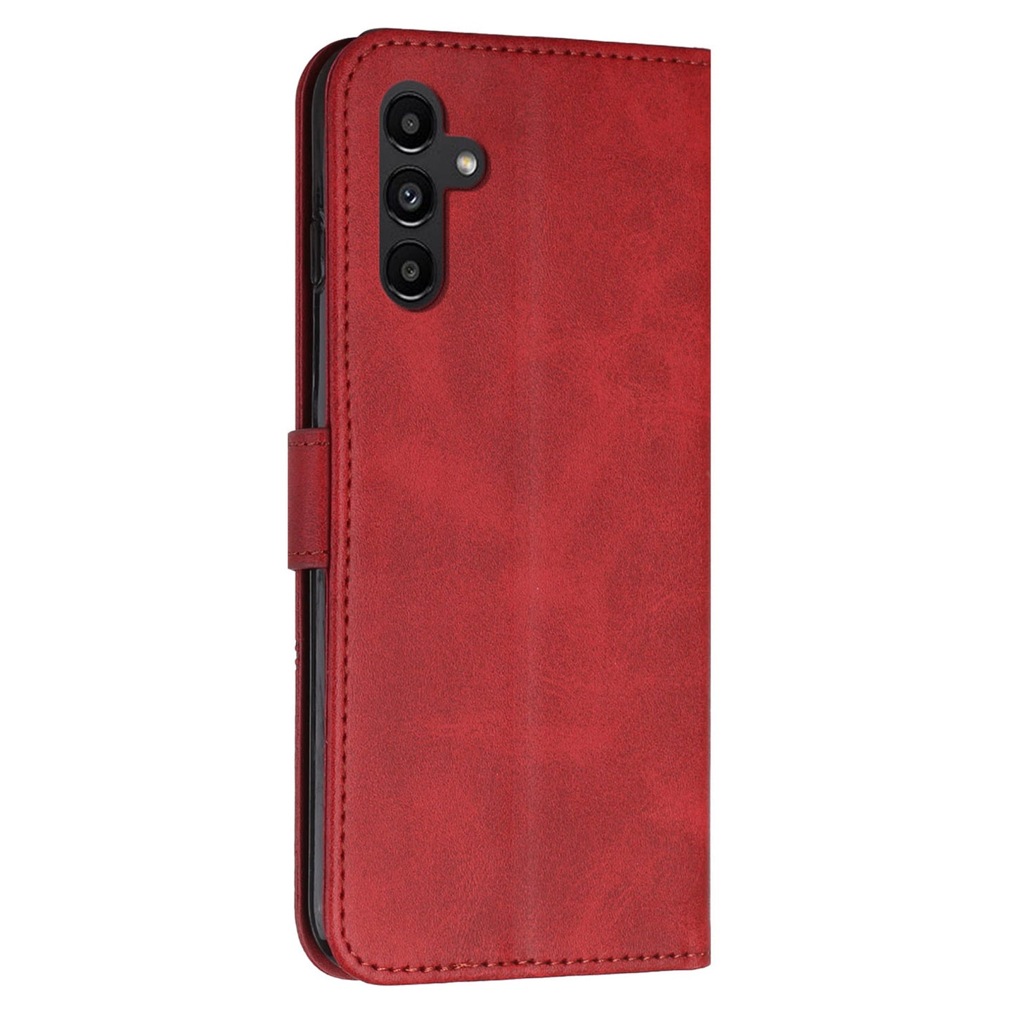 PU Leather Case for Samsung Galaxy A24 4G Anti-fall Magnetic Clasp Cell Phone Wallet Stand Cover