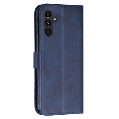 PU Leather Case for Samsung Galaxy A24 4G Anti-fall Magnetic Clasp Cell Phone Wallet Stand Cover
