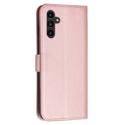 PU Leather Case for Samsung Galaxy A24 4G Anti-fall Magnetic Clasp Cell Phone Wallet Stand Cover