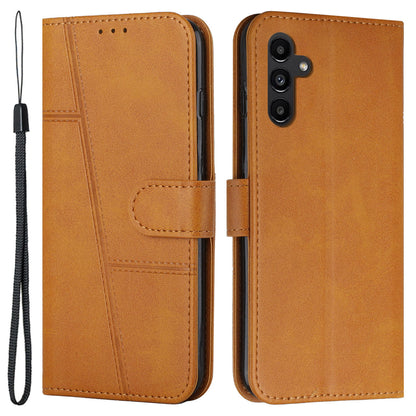 PU Leather Case for Samsung Galaxy A24 4G Anti-fall Magnetic Clasp Cell Phone Wallet Stand Cover
