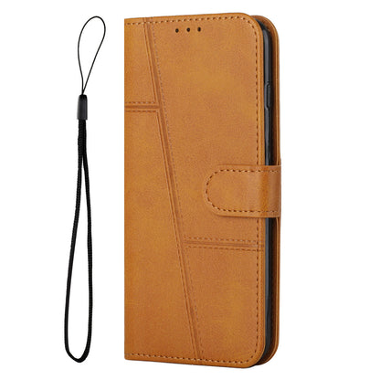 PU Leather Case for Samsung Galaxy A24 4G Anti-fall Magnetic Clasp Cell Phone Wallet Stand Cover