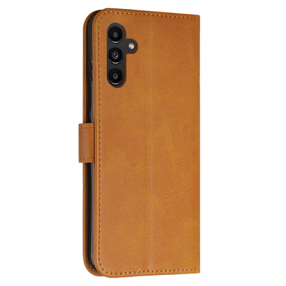 PU Leather Case for Samsung Galaxy A24 4G Anti-fall Magnetic Clasp Cell Phone Wallet Stand Cover