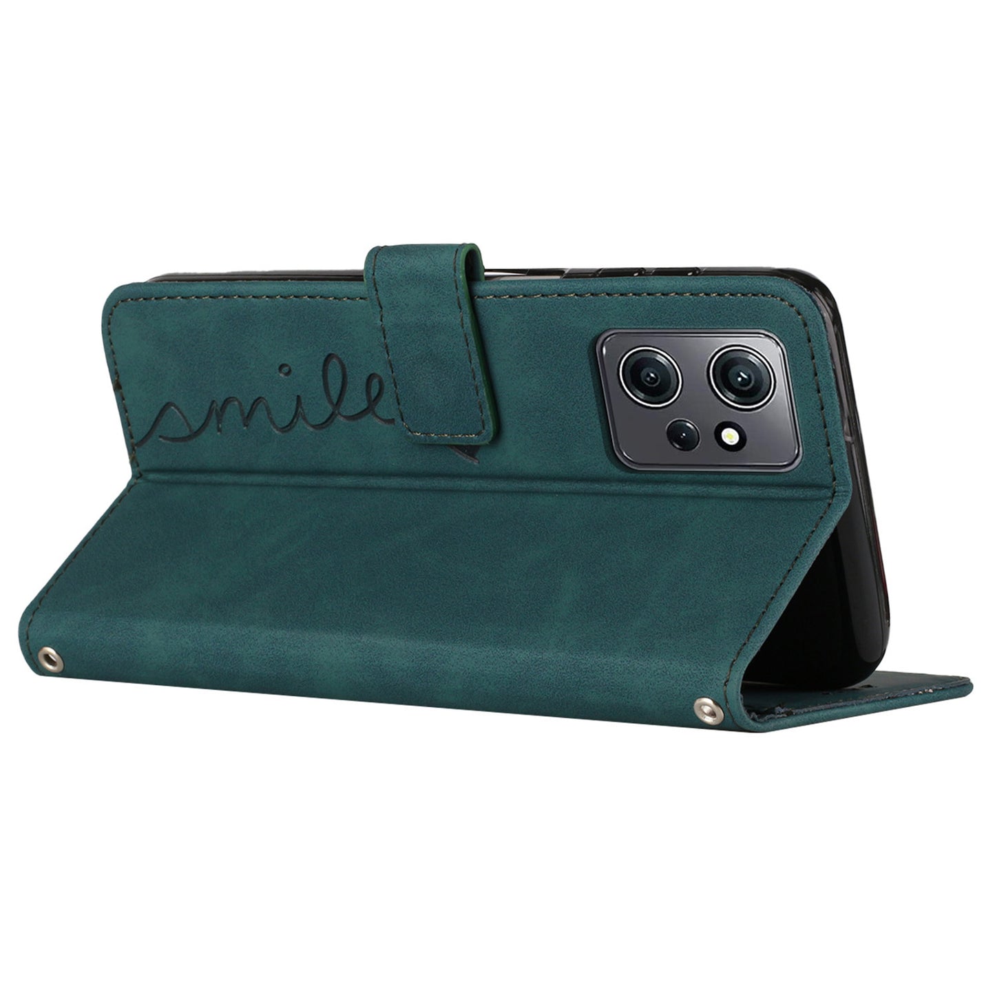 For Xiaomi Redmi Note 12 4G Flip Shell Imprinted Heart Shape Wallet PU Leather Phone Stand Case