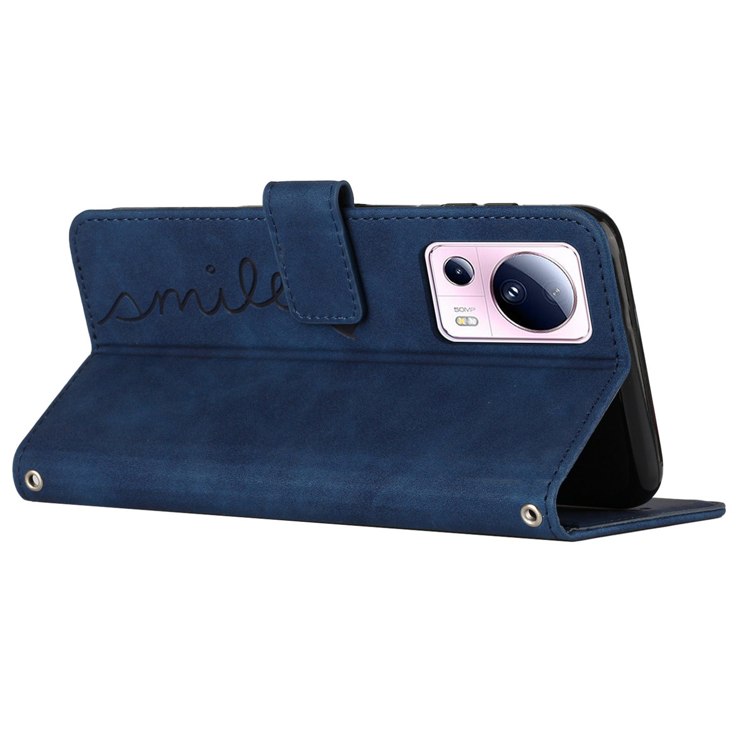 For Xiaomi Civi 2 5G / 13 Lite Flip Shell Imprinted Heart Shape PU Leather Phone Wallet Case with Stand