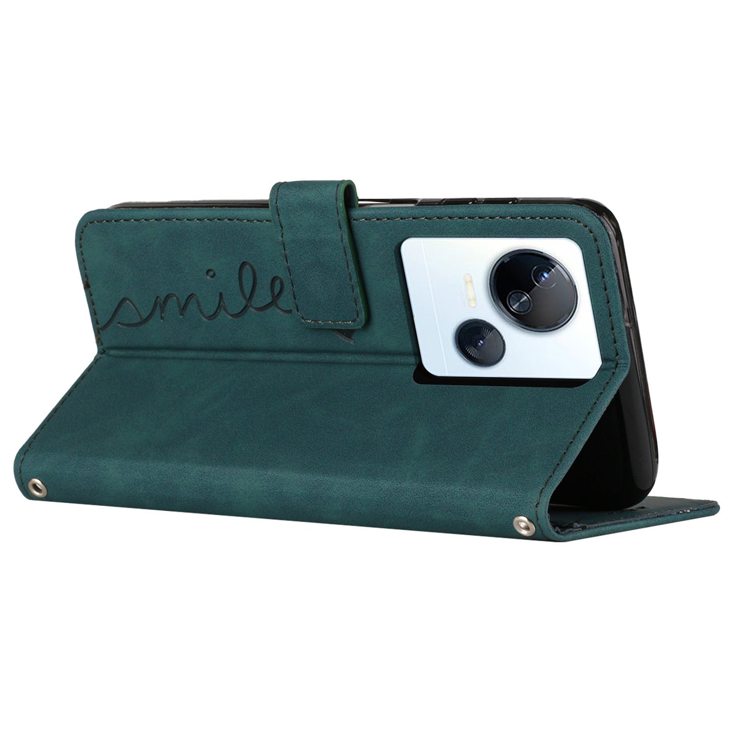 For Tecno Spark 10 5G Shockproof Shell Imprinted Heart Shape Wallet PU Leather Phone Stand Case