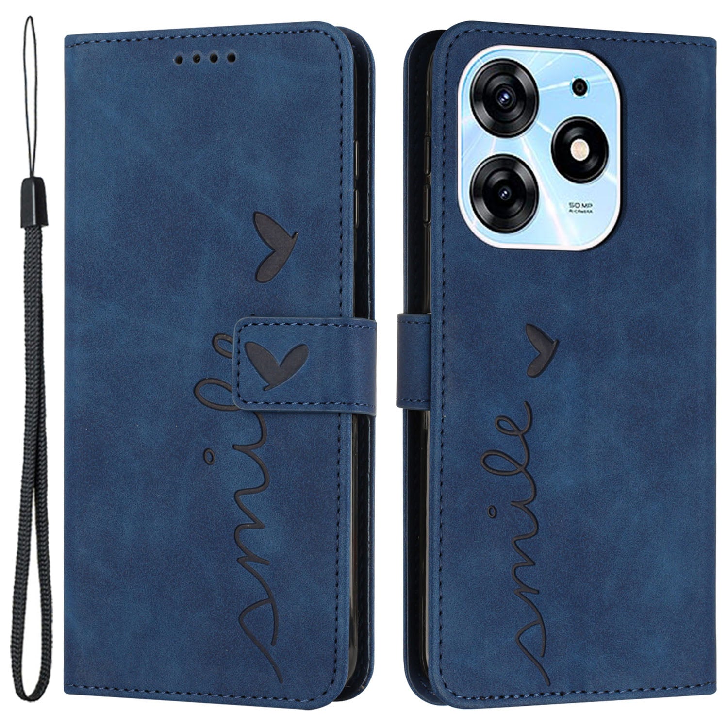 For Tecno Spark 10 Pro Imprinted Heart Shape Shockproof Shell Wallet PU Leather Phone Stand Case