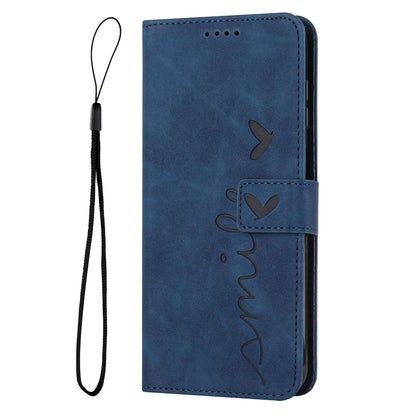 Folio Flip Shell for Tecno Spark 10C 4G Imprinted Heart Shape PU Leather Phone Wallet Stand Case