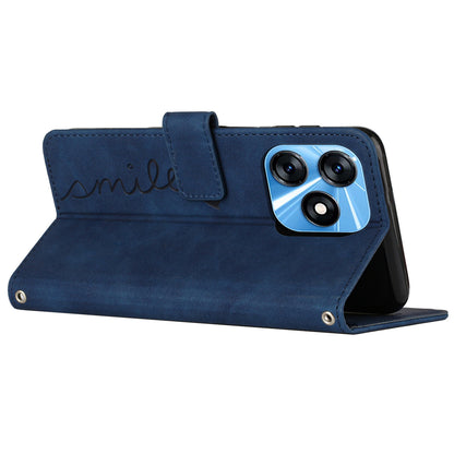 Folio Flip Shell for Tecno Spark 10C 4G Imprinted Heart Shape PU Leather Phone Wallet Stand Case