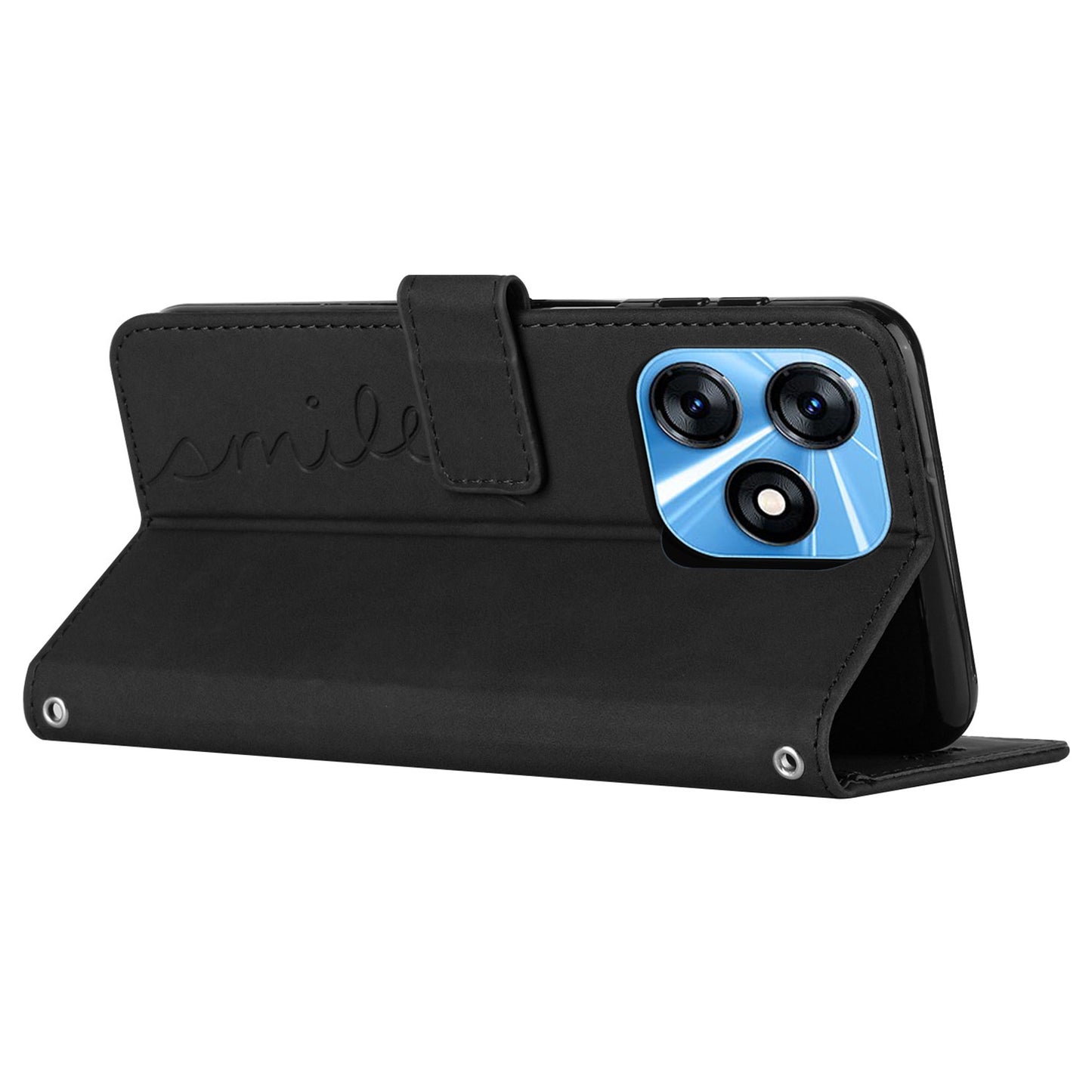 For Tecno Spark 10 4G Stand Shell Heart Shape Imprinted Wallet PU Leather Phone Case