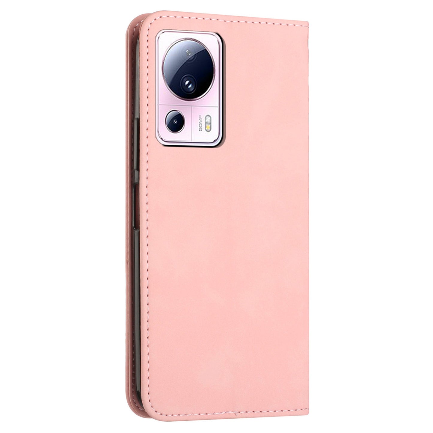 Stand Cover for Xiaomi Civi 2 5G / 13 Lite Imprinted Rhombus Magnetic Flip PU Leather Wallet Phone Case