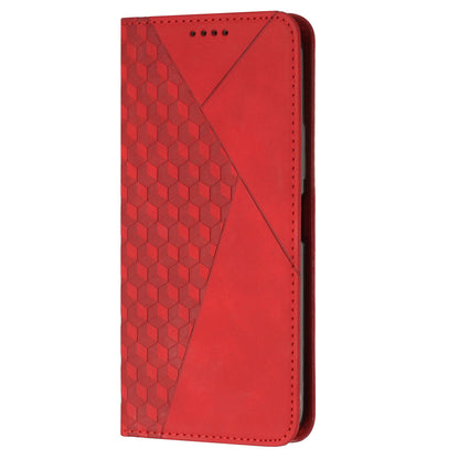 Stand Cover for Xiaomi Civi 2 5G / 13 Lite Imprinted Rhombus Magnetic Flip PU Leather Wallet Phone Case