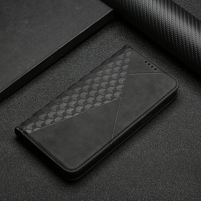 Stand Cover for Xiaomi Civi 2 5G / 13 Lite Imprinted Rhombus Magnetic Flip PU Leather Wallet Phone Case
