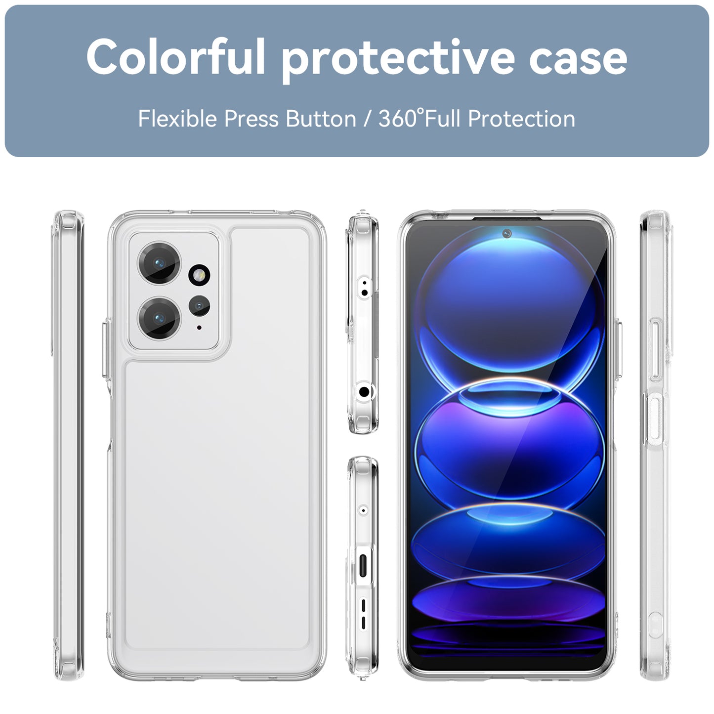 Candy Series For Xiaomi Redmi Note 12 4G Anti-scratch TPU Phone Cover Soft Cell Phone Case