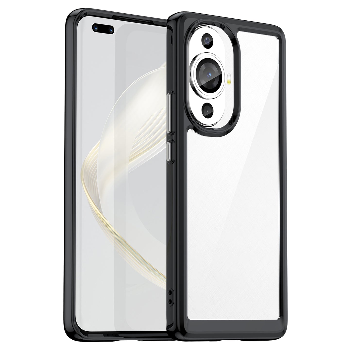 For Huawei nova 11 Pro / nova 11 Ultra Transparent Phone Case TPU+Acrylic Smartphone Cover