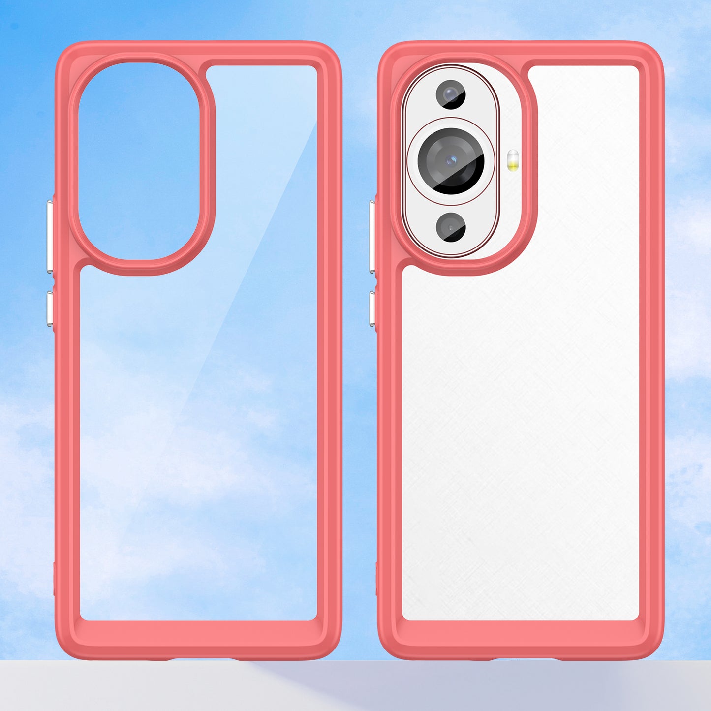 For Huawei nova 11 Pro / nova 11 Ultra Transparent Phone Case TPU+Acrylic Smartphone Cover