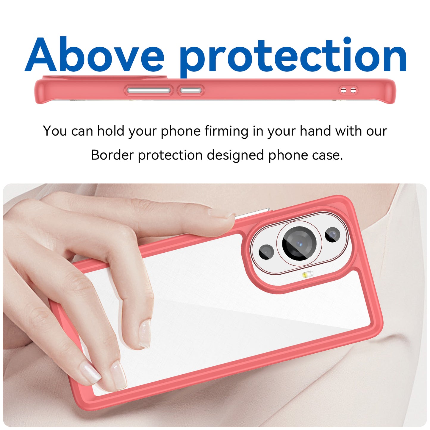 For Huawei nova 11 Pro / nova 11 Ultra Transparent Phone Case TPU+Acrylic Smartphone Cover