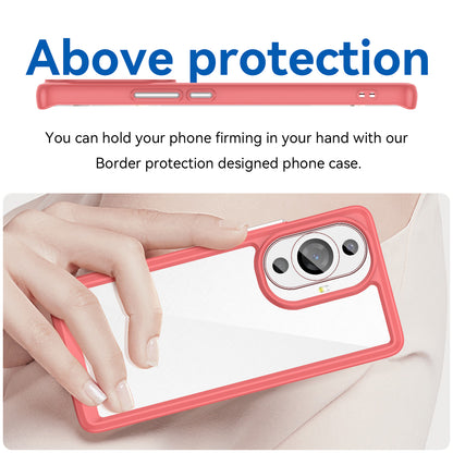 For Huawei nova 11 Pro / nova 11 Ultra Transparent Phone Case TPU+Acrylic Smartphone Cover