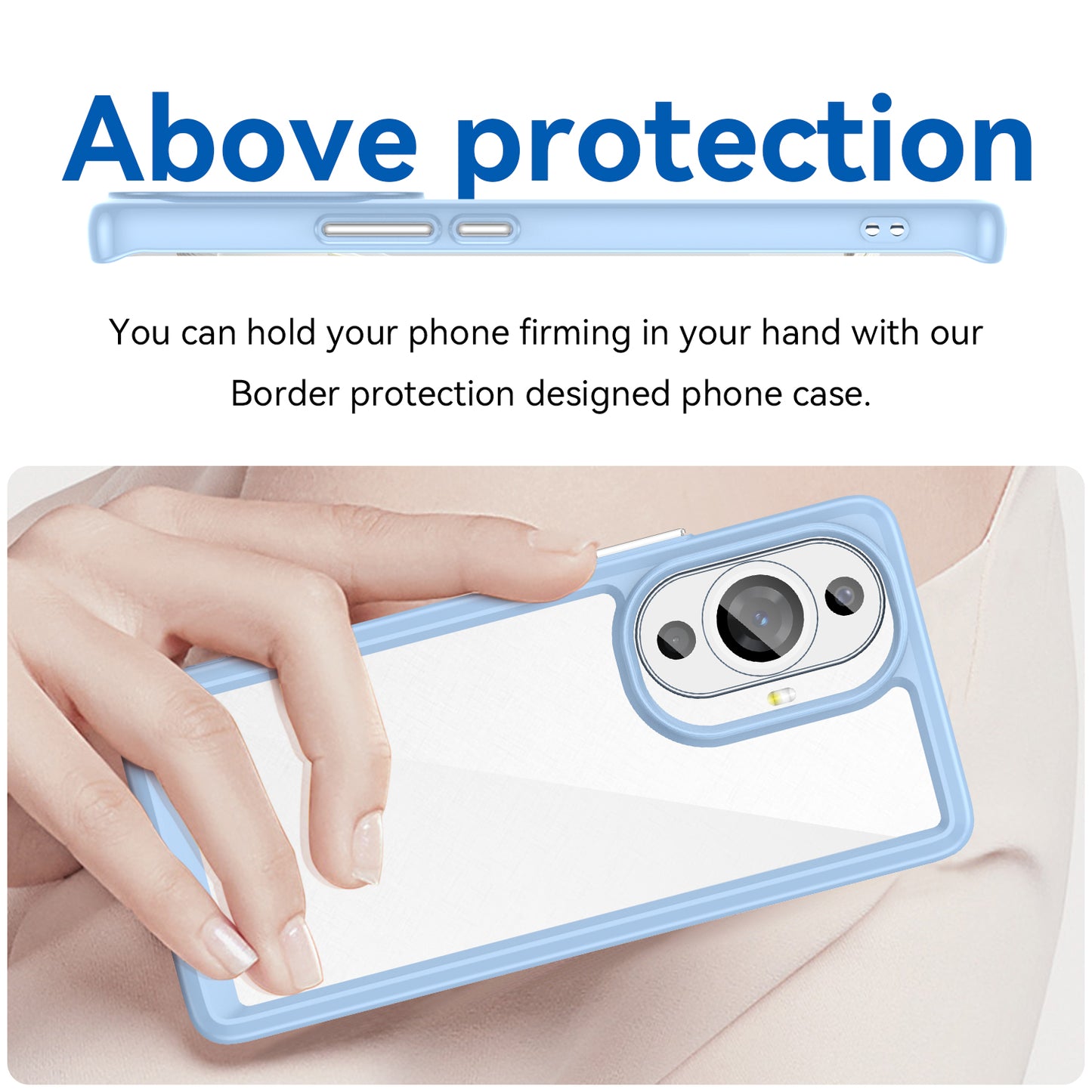 For Huawei nova 11 Pro / nova 11 Ultra Transparent Phone Case TPU+Acrylic Smartphone Cover