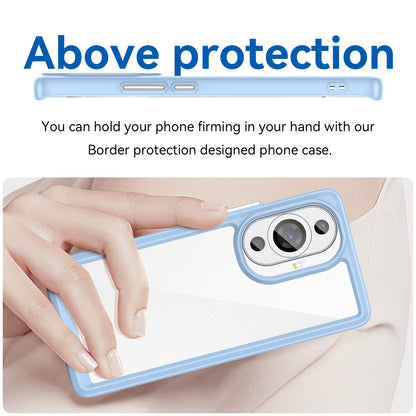 For Huawei nova 11 Pro / nova 11 Ultra Transparent Phone Case TPU+Acrylic Smartphone Cover