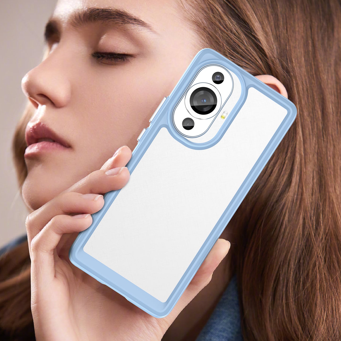For Huawei nova 11 Pro / nova 11 Ultra Transparent Phone Case TPU+Acrylic Smartphone Cover