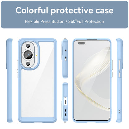 For Huawei nova 11 Pro / nova 11 Ultra Transparent Phone Case TPU+Acrylic Smartphone Cover