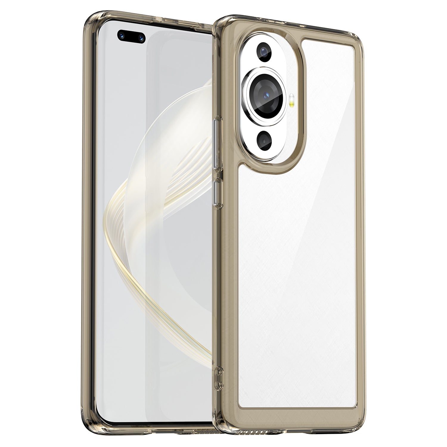 For Huawei nova 11 Pro / nova 11 Ultra Transparent Phone Case TPU+Acrylic Smartphone Cover
