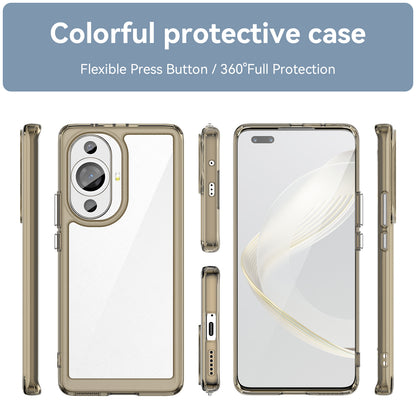 For Huawei nova 11 Pro / nova 11 Ultra Transparent Phone Case TPU+Acrylic Smartphone Cover