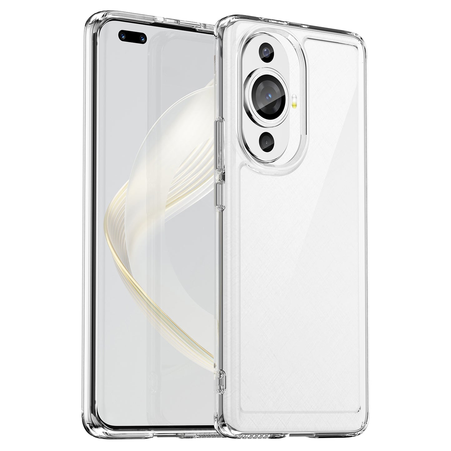 For Huawei nova 11 Pro / nova 11 Ultra Transparent Phone Case TPU+Acrylic Smartphone Cover
