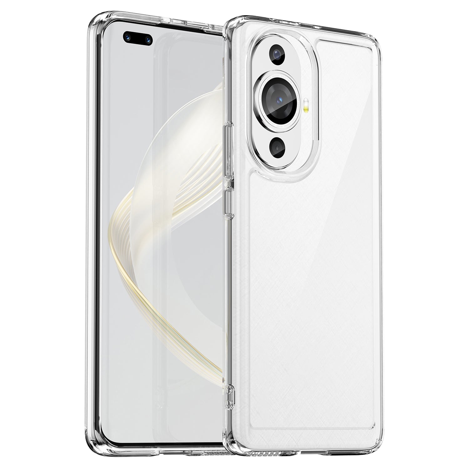For Huawei nova 11 Pro / nova 11 Ultra Transparent Phone Case TPU+Acrylic Smartphone Cover