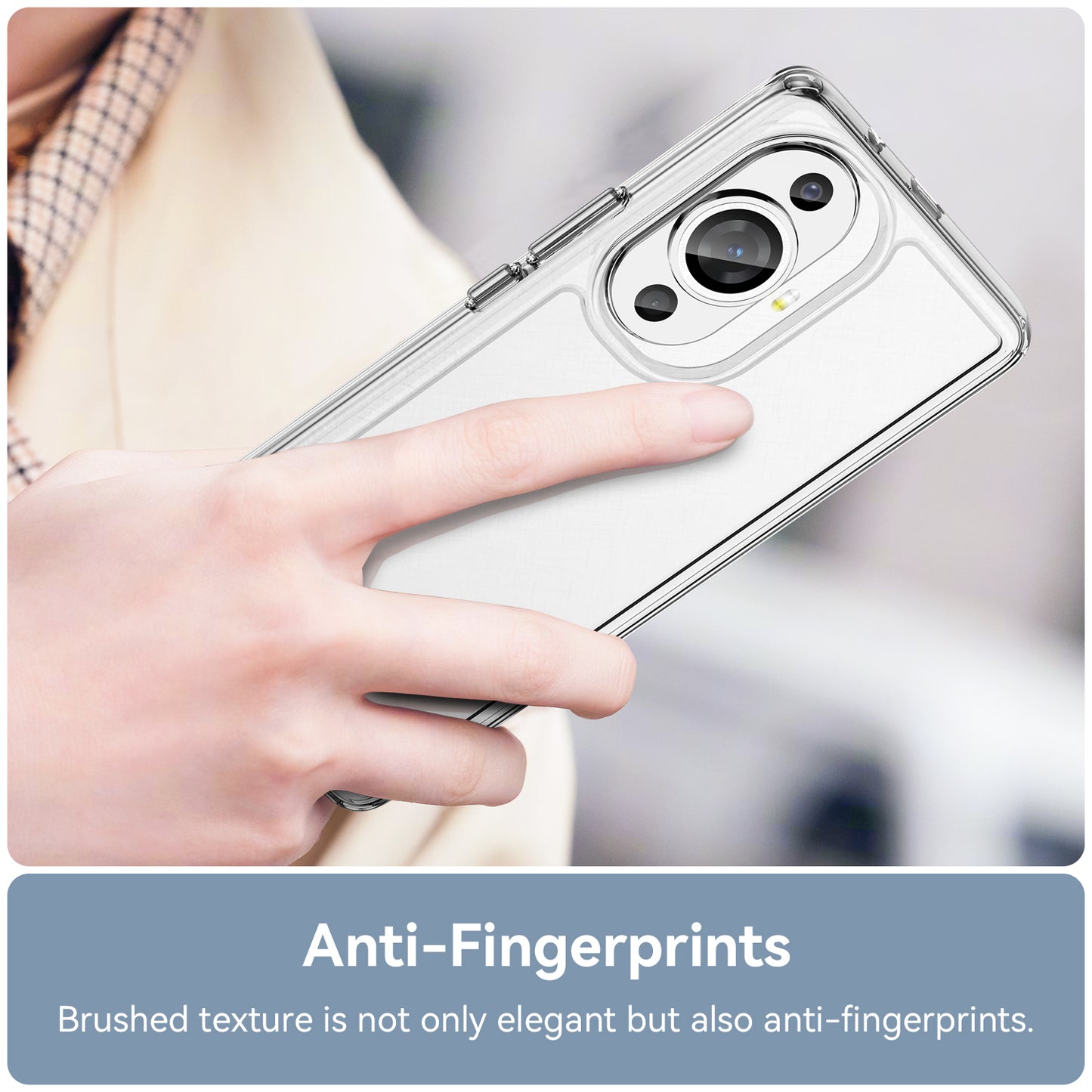 For Huawei nova 11 Pro / nova 11 Ultra Transparent Phone Case TPU+Acrylic Smartphone Cover