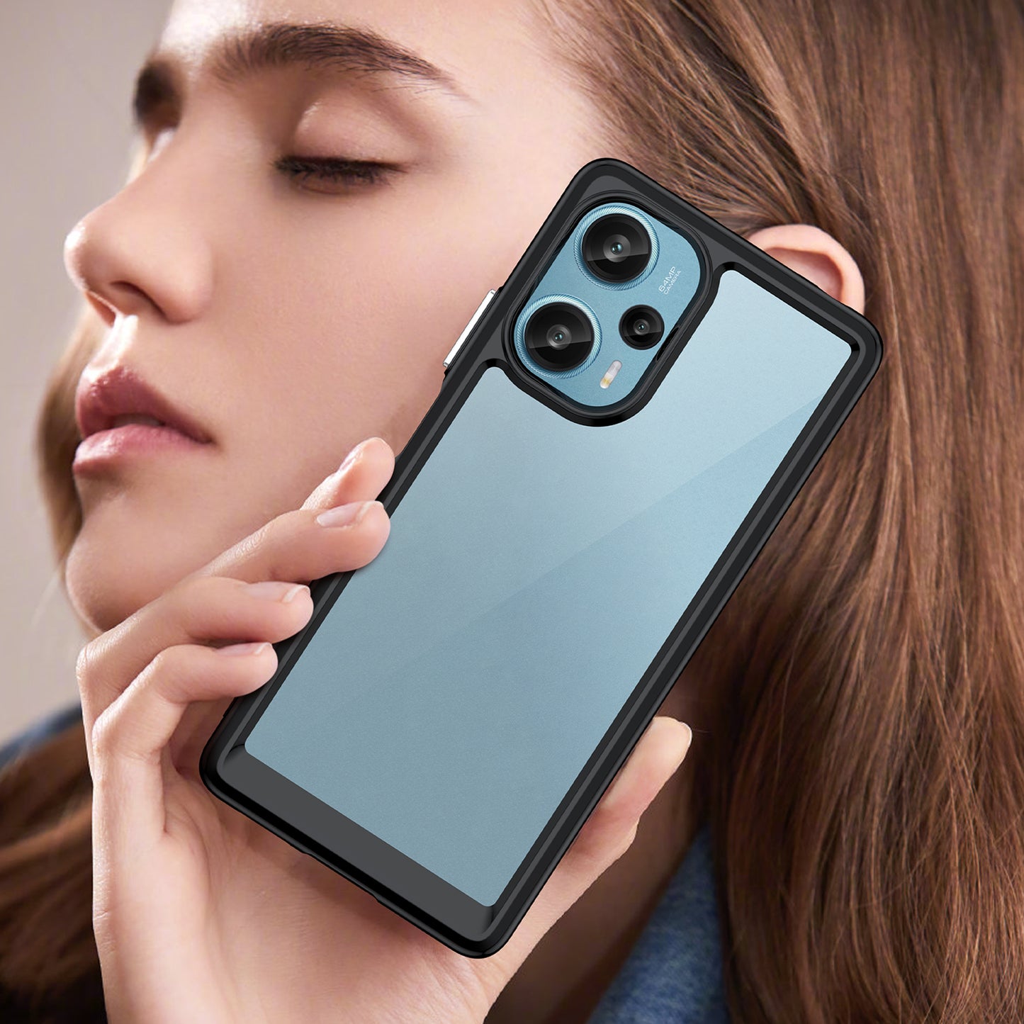 For Xiaomi Redmi Note 12 Turbo / Poco F5 5G Protective Phone Case TPU+Acrylic Anti-scratch Cover