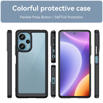 For Xiaomi Redmi Note 12 Turbo / Poco F5 5G Protective Phone Case TPU+Acrylic Anti-scratch Cover