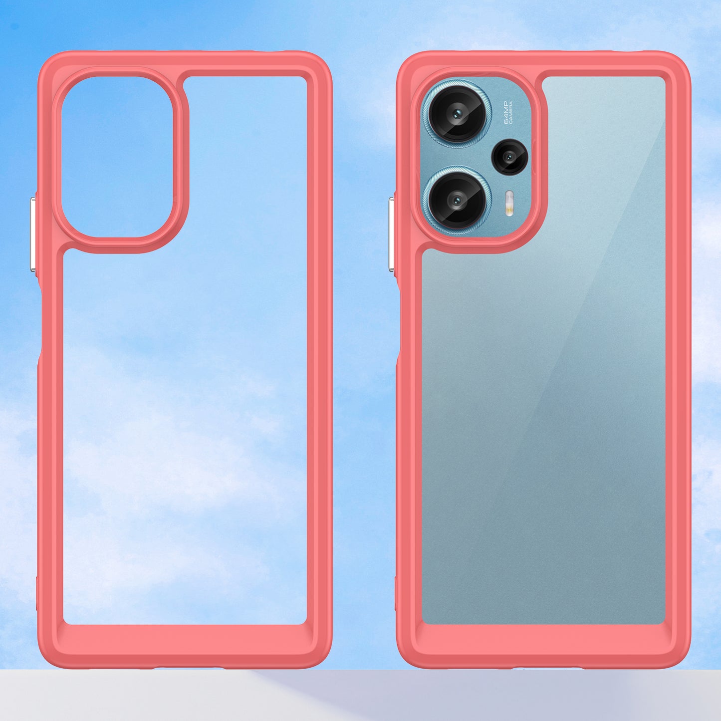 For Xiaomi Redmi Note 12 Turbo / Poco F5 5G Protective Phone Case TPU+Acrylic Anti-scratch Cover