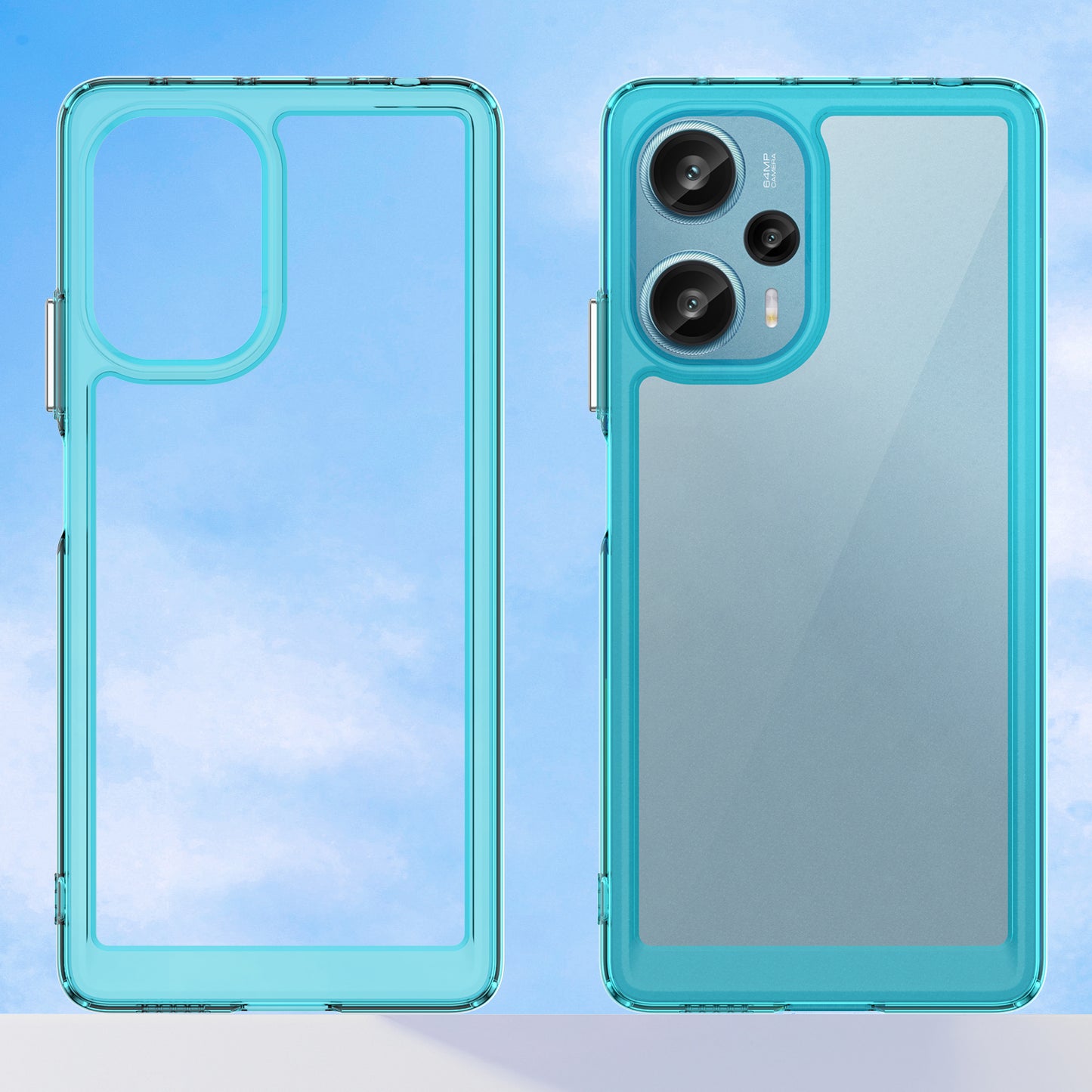 For Xiaomi Redmi Note 12 Turbo / Poco F5 5G Protective Phone Case TPU+Acrylic Anti-scratch Cover