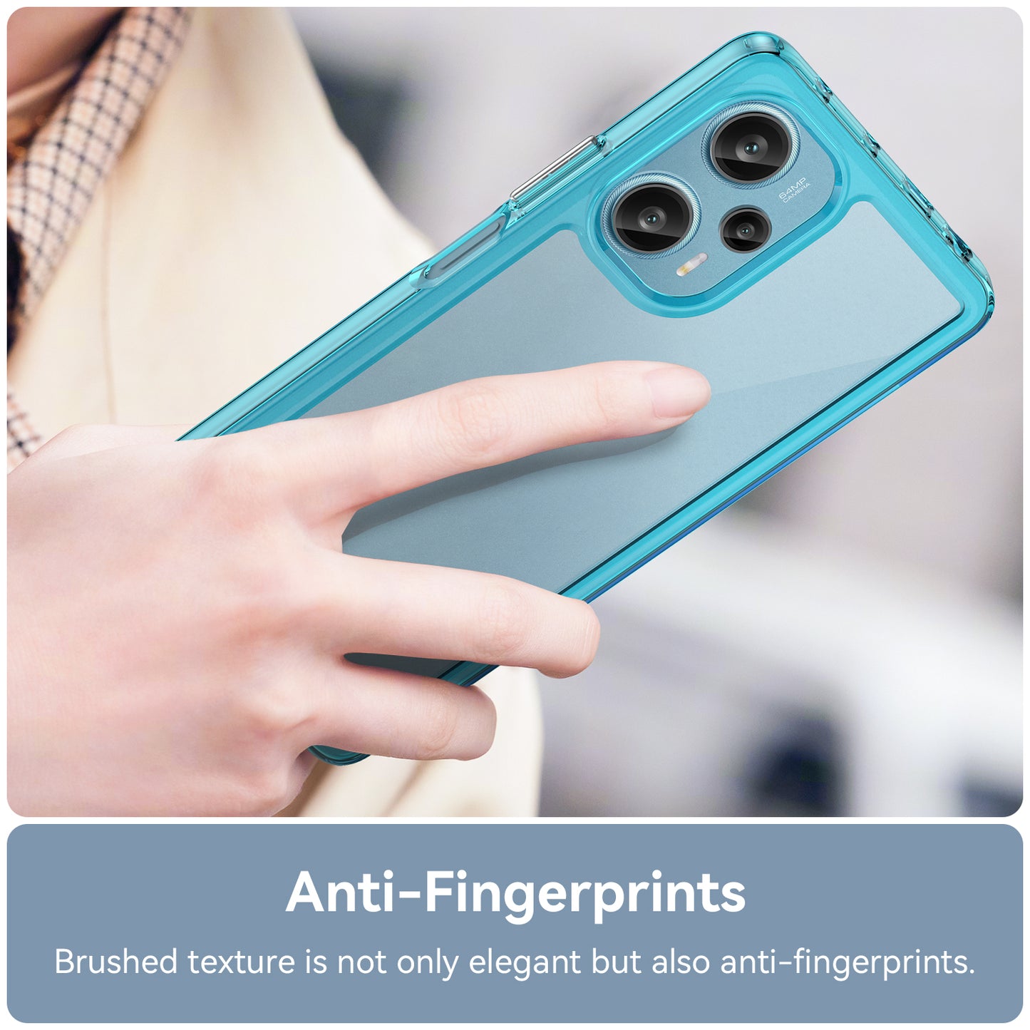 For Xiaomi Redmi Note 12 Turbo / Poco F5 5G Protective Phone Case TPU+Acrylic Anti-scratch Cover