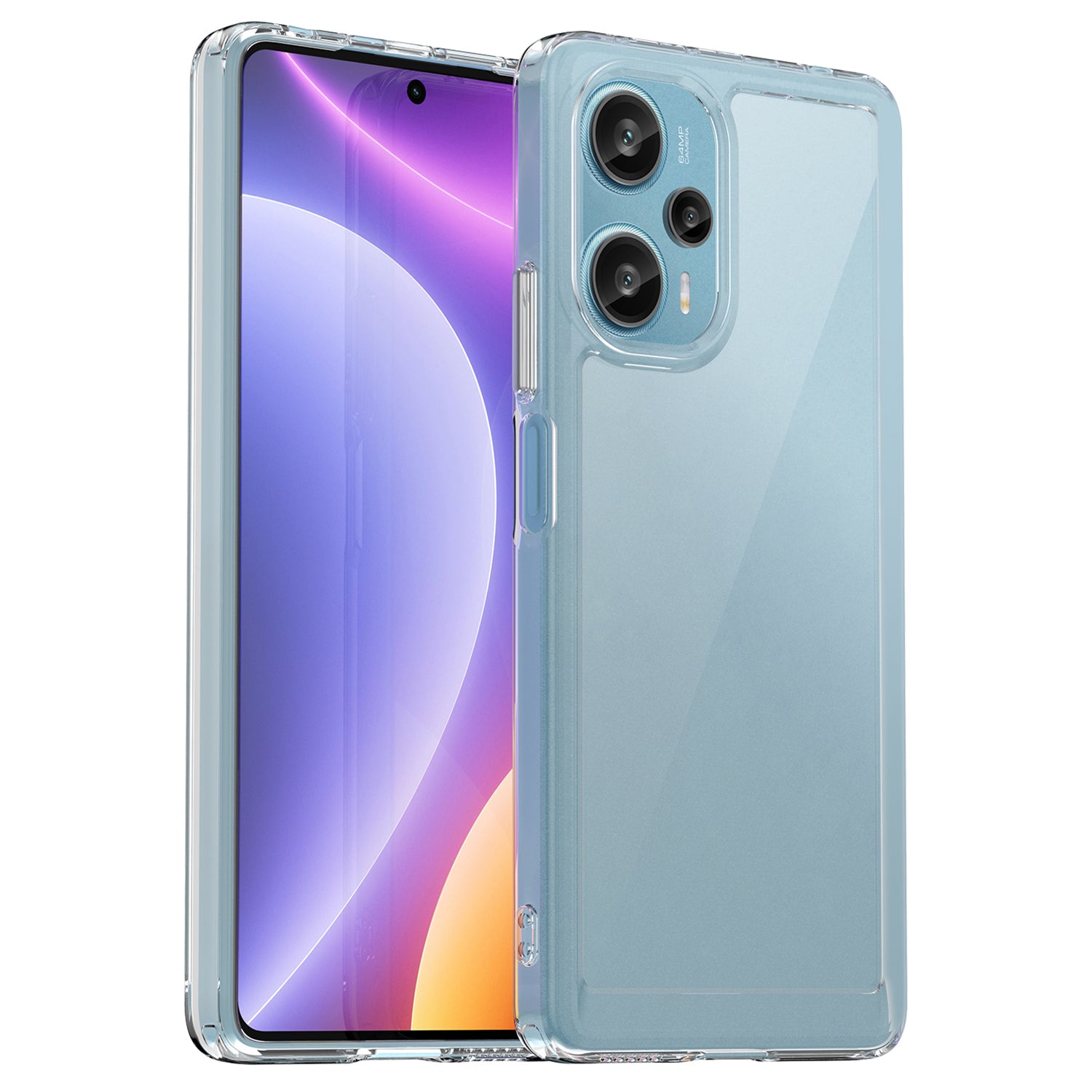 For Xiaomi Redmi Note 12 Turbo / Poco F5 5G Protective Phone Case TPU+Acrylic Anti-scratch Cover