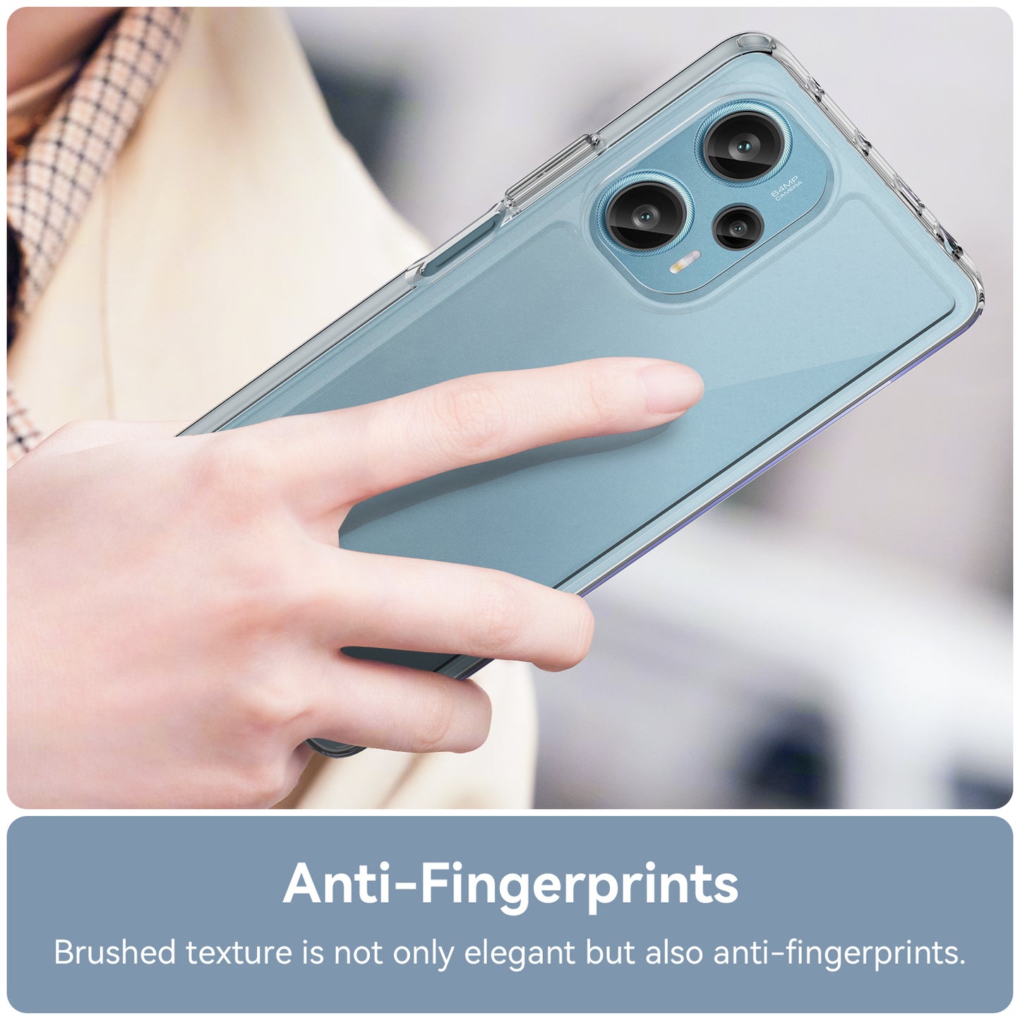 For Xiaomi Redmi Note 12 Turbo / Poco F5 5G Protective Phone Case TPU+Acrylic Anti-scratch Cover