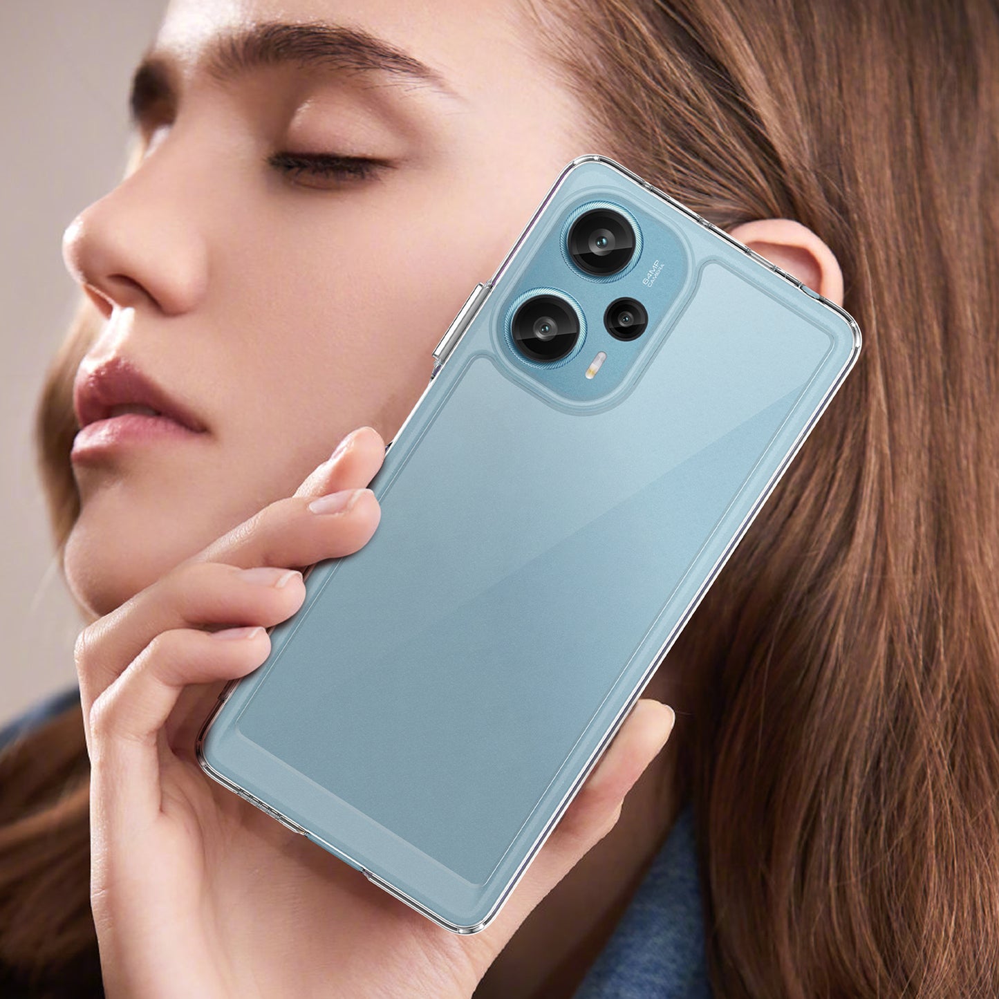 For Xiaomi Redmi Note 12 Turbo / Poco F5 5G Protective Phone Case TPU+Acrylic Anti-scratch Cover