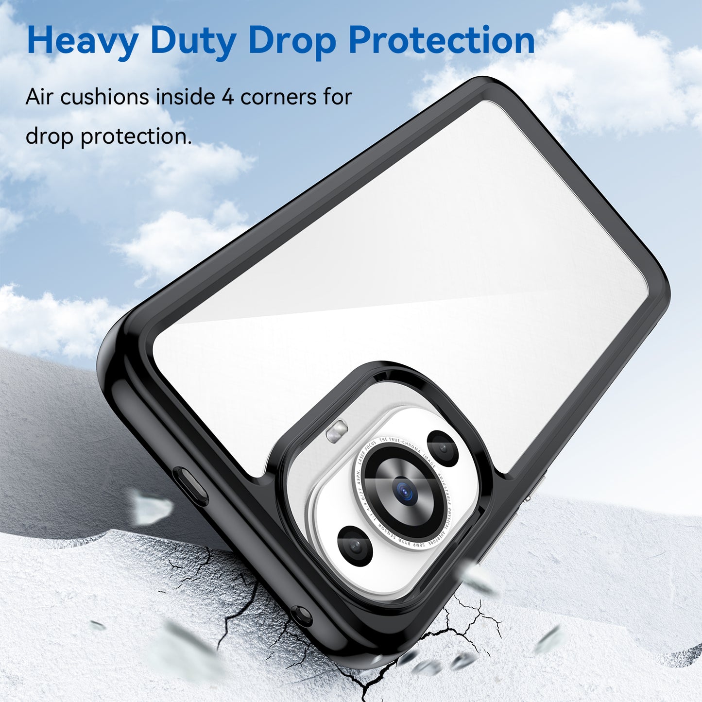 For Huawei nova 11 TPU+Acrylic Phone Case Drop-proof Transparent Phone Cover