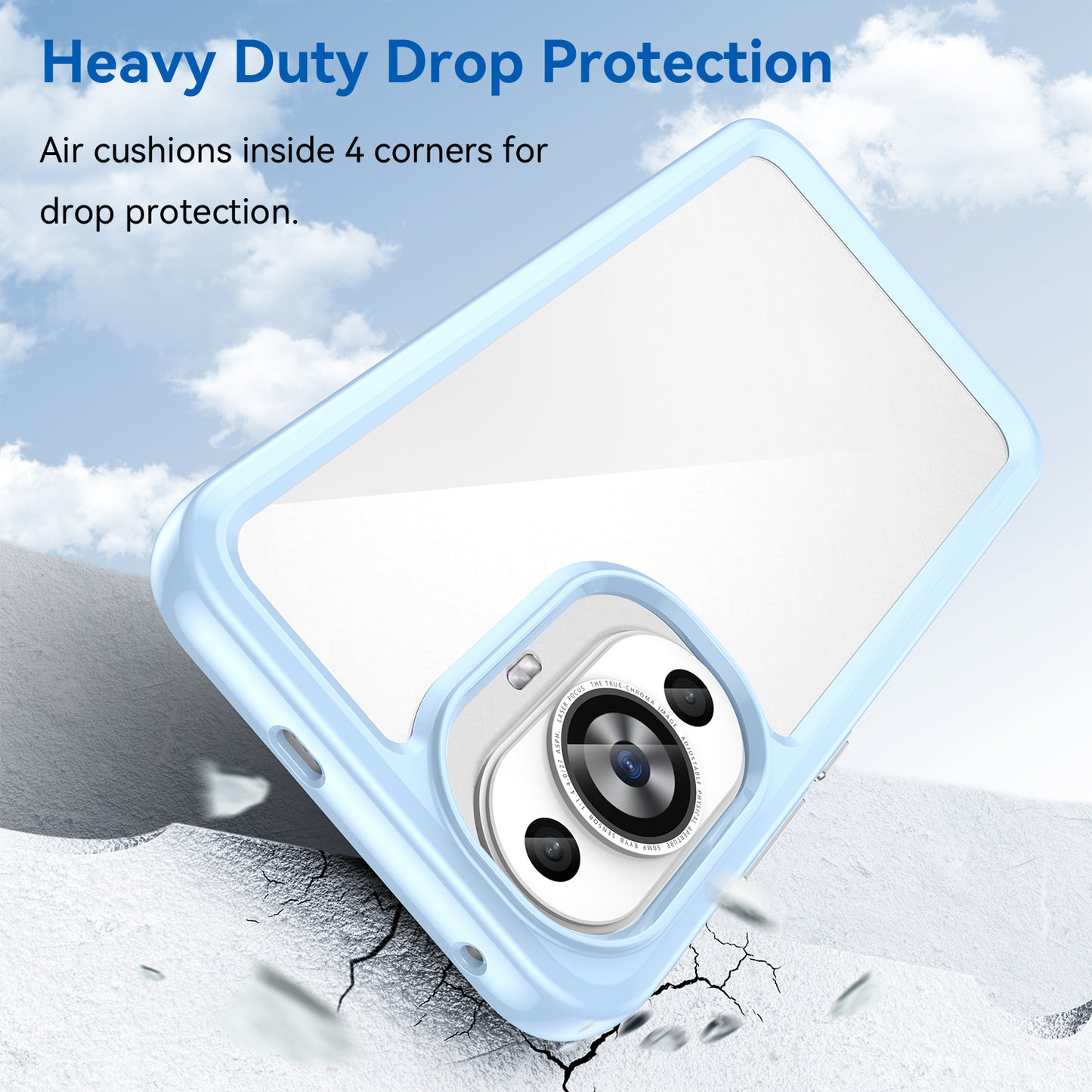 For Huawei nova 11 TPU+Acrylic Phone Case Drop-proof Transparent Phone Cover